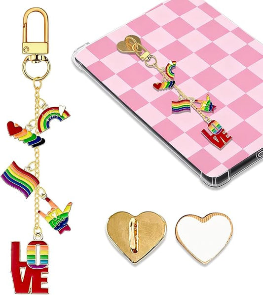 Charm Chains for Kindle,Cute E-reader Phone Charm Bracelets Accessories Compatible for Kindle E-Reader Phone iPad AirPod,Gifts for Reader Booklovers by Unknown