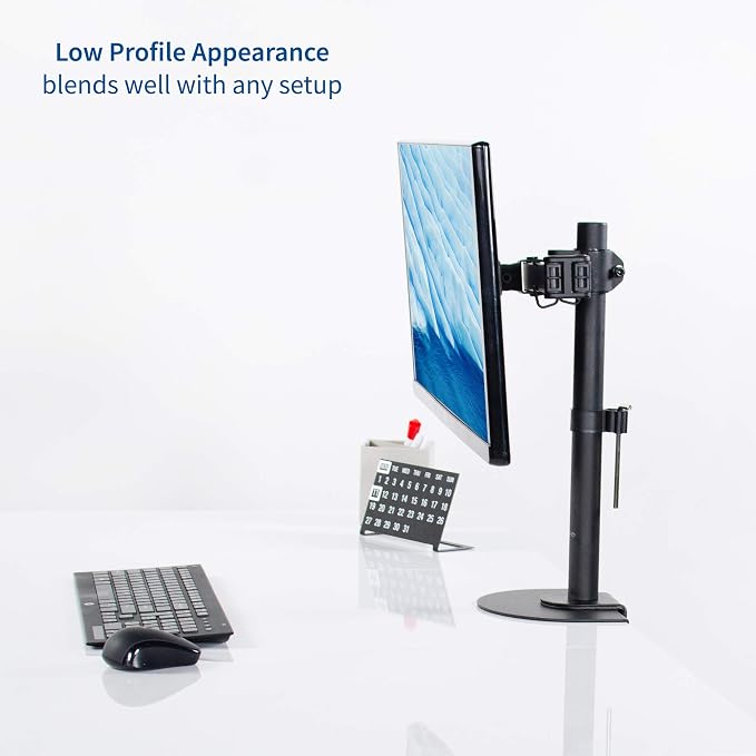 VIVO Steel Reinforcement Bracket Mount Plate for Thin, Glass, and Other Fragile Table Top Surfaces, Compatible with Most Monitor Stand C-Clamp Installations, Anti-Slip No Scratch, Black, STAND-AC01R - Image 4
