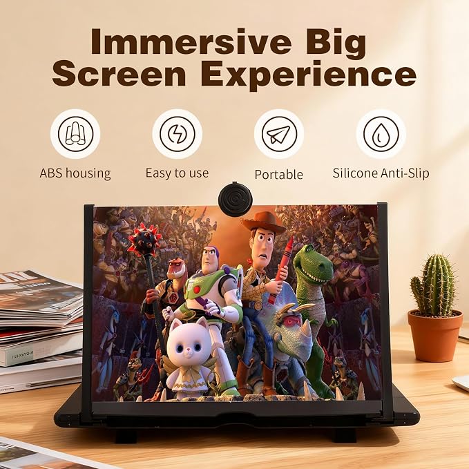 2pc Screen Magnifier Cell Phone Gifts for Men Tech Gadgets Amplifier Mobile Phone Tecnologia para Hombres Futuristic Amplificador De Pantalla para Celular Top Ten for iPhone Hi Def Big Screen - Image 3
