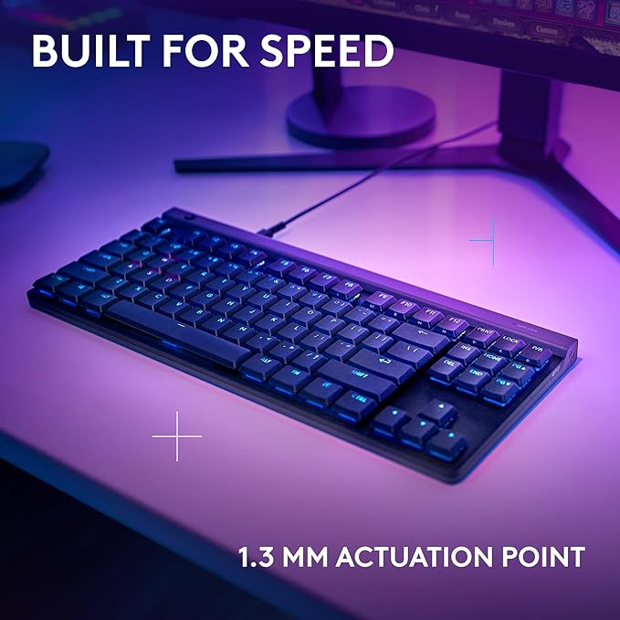Logitech G515 TKL Gaming Keyboard (Tactile) - Black | Fully customizable, double-shot PBT keycaps, brown switches - Image 3