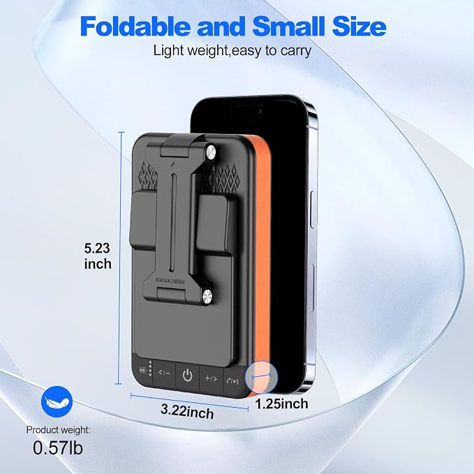 JTEMAN Bluetooth Speaker Phone Stand with Charging Function,Portable Foldable Slim Stand,Birthday Gifts for Men and Women Tech Gadgets - Image 2