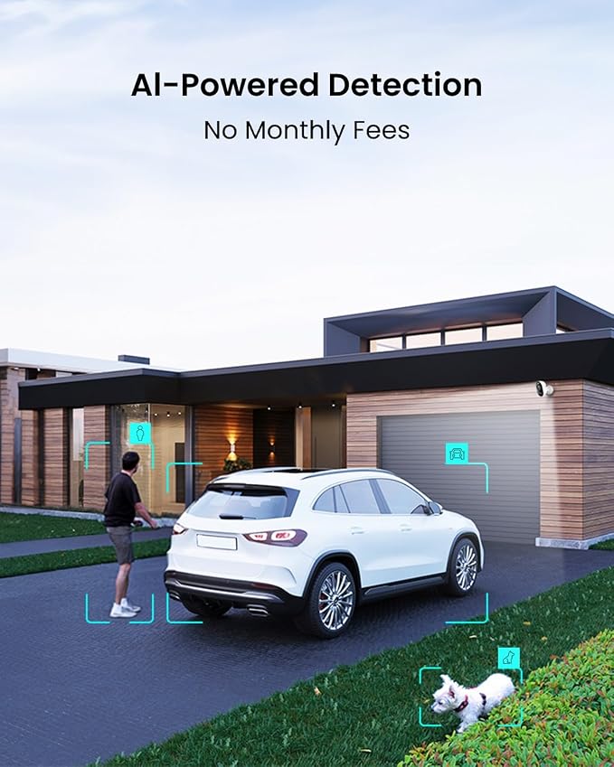 REOLINK Lumus Pro 4K Outdoor Security Camera, Plug-in Power WiFi Camera | Color Night Vision Spotlight, 2.4/5GHz WiFi 6, No Subscription Local Storage, Smart Detection, Two-Way Talk, 24/7 Recording - Image 4