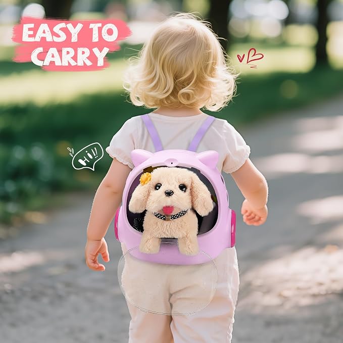 Vanvimen 16 Pcs Robot Dog Toys for Girls, Toys for 3 4 5 6 7 8 Year Old Girls Kids Boys, Realistic Robot Puppy Toy for 5-7 6-8, Ideas Birthday Gifts for Girl 3 4 5 6 Year Old - Image 5