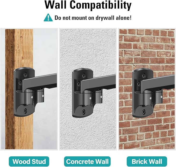 Dual Monitor Wall Mount for 13 to 32 Inch Computer Screens, Monitor Mounts for 2 Monitors Holds Up to 19.8lbs Each,Full Motion Gas Spring Monitor Arm with VESA 75x75/100x100 - Image 4