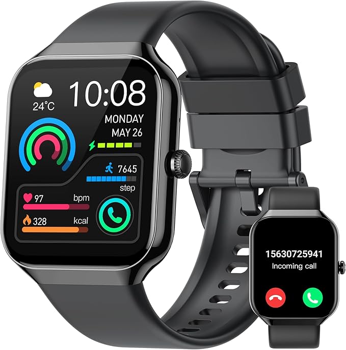 Smart Watch for Men Women (Answer/Make Call), Fitness Watch with Heart Rate/Sleep Monitor/Pedometer/Calories,2026 New Smartwatch IP68 Waterproof,113+ Sports Modes, Activity Tracker for Android iOS by Jugeman