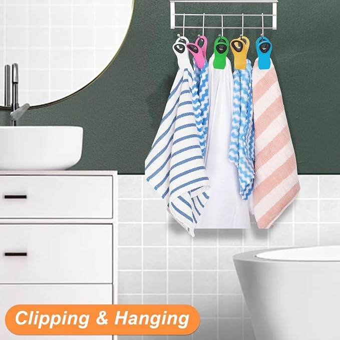 12 Pack Chip Clips, Plastic Magnetic Bag Clips for Food, Clip | Built-in magnets keep notes visible on the fridge, bag clips seal snacks and bread, while food clips suit freezer packages - Image 5
