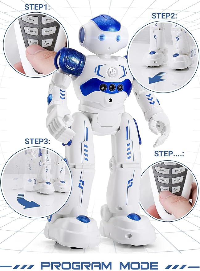 KingsDragon RC Robot Toys for Kids, Gesture & Sensing Programmable Remote Control Smart Robot for Age 3 4 5 6 7 8 Year Old Boys Girls Birthday Gift Present - Image 5