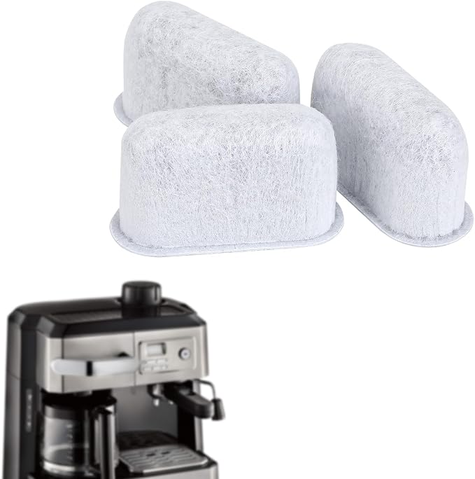 3pcs Coffee Maker Filter Replacement, Water Filter for Delonghi 7313285779 | Activated Carbon Water Filter for Espresso Coffee Machine, Cafe Maker Accessories for Delonghi Compatible with 7313285779 by Unknown