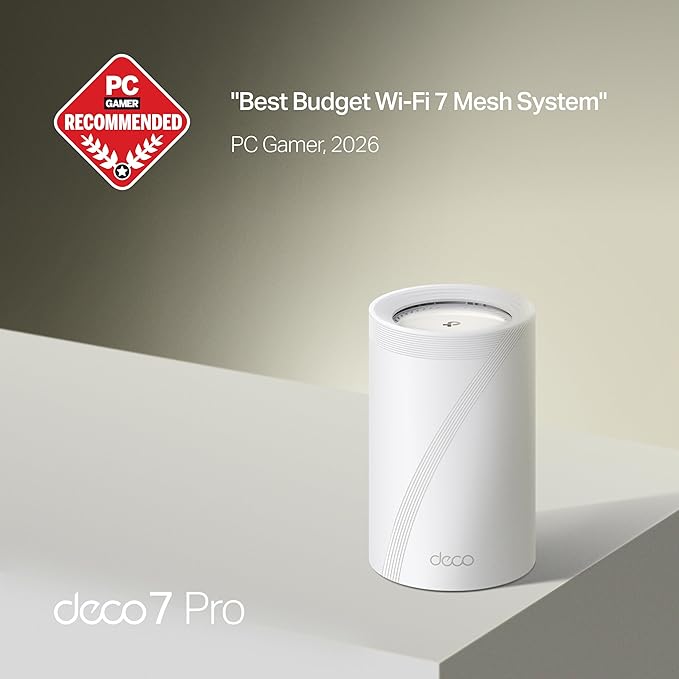 TP-Link Deco 7 Pro BE63 Tri-Band WiFi 7 BE10000 Whole Home Mesh System- 6-Stream 10 Gbps, 4X 2.5G Ports Wired Backhaul, 4X Smart Internal Antennas, VPN, HomeShield, Free Expert Support (1-Pack) - Image 2