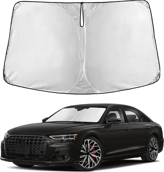 EcoNour Windshield Sunshade Compatible for Audi S8 2001-2024 2025 2026, Sun Visor for Front Windshield & Window Sun Shade Cover, UV Heat Blocker & Protector, Car Accessories by EcoNour