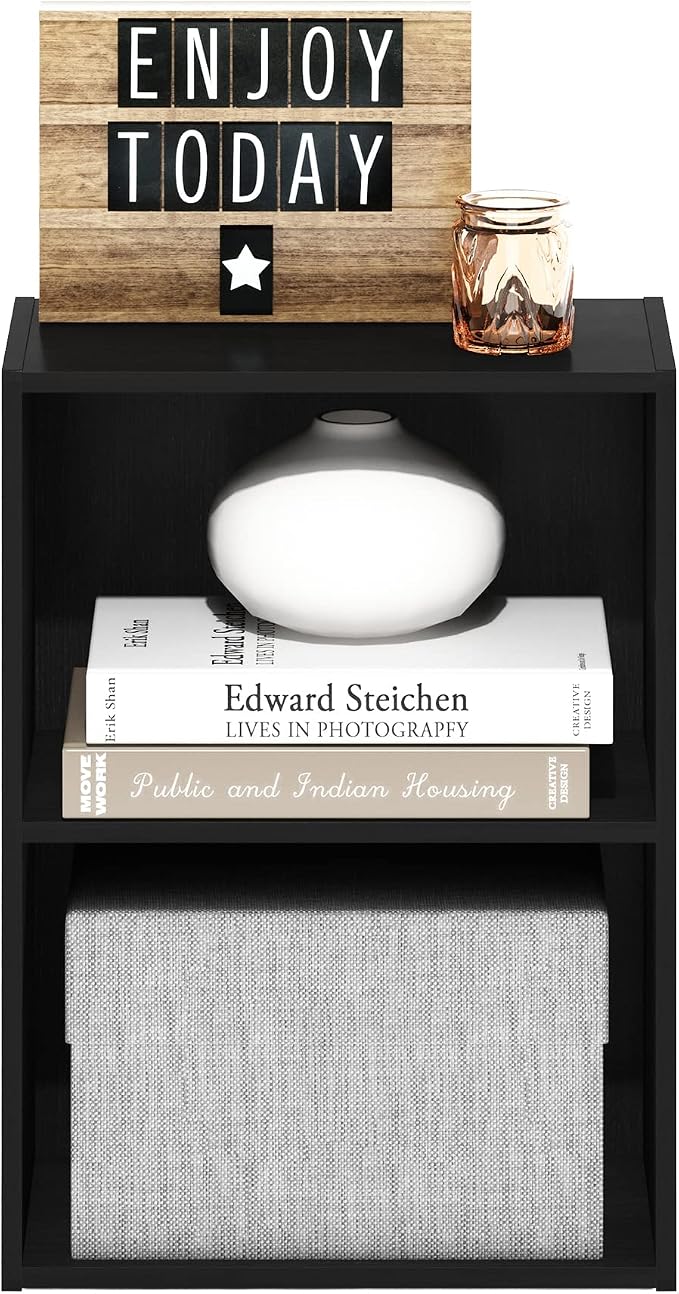 Furinno Luder Bookcase / Book / Storage, Blackwood 2-Tier - Image 4