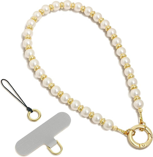 SURPHY Phone Charm, Handmade Beaded Phone Wrist Strap with Tether Tab | Phone Charm Strap, Phone Chain with Premium Metal Buckle, Wrist Strap Fits Cellphone Cases, Wallets, Bags, Keys by SURPHY