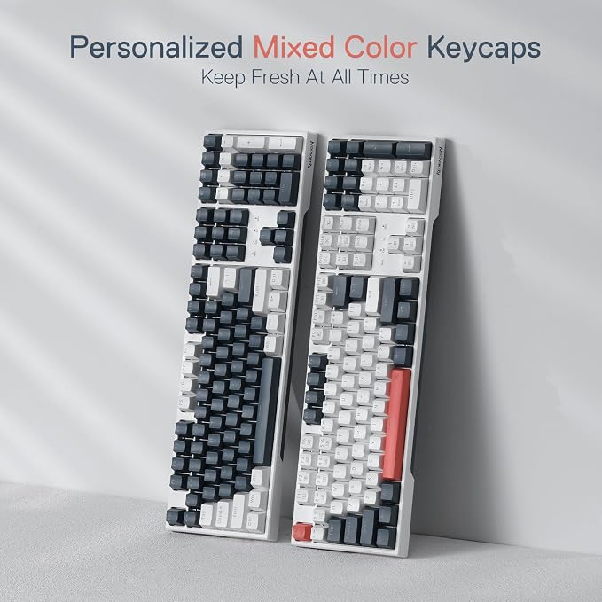 Redragon K668 108-Key Hot-Swap Wired RGB Gaming Keyboard, Extra 4 Hotkeys | Dedicated Shortcut Keys for Mute, Calc & Desktop, Cushioned Noise Dampening for Creamy Thocky Sound, Swap-Ready, PRO Software - Image 6
