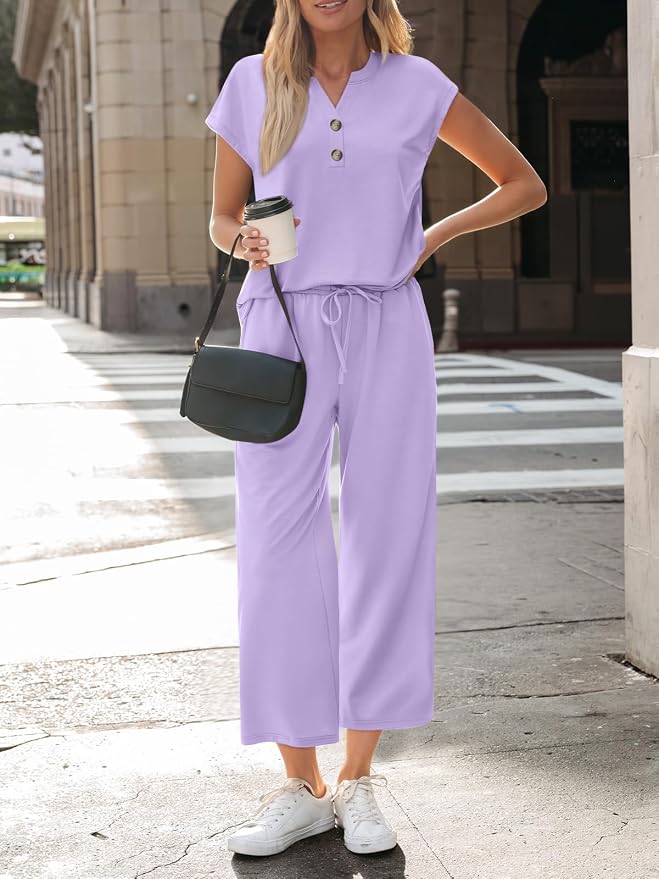 LILLUSORY Two Piece Lounge Sets for Women Vacation Beach Travel Airport Fall Outfits Casual Cruise Fashion 2026 - Image 2