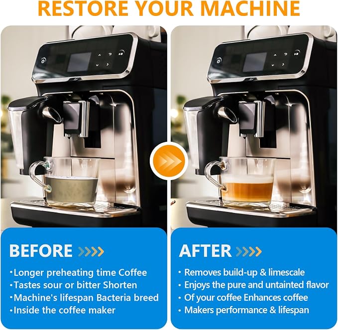 4 Pack Coffee Machine Descaler Descaling Solution -16 Uses,Descaling Solution for Descaling Solution for Keurig, Nespresso, Delonghi,Espresso Machines - Image 5