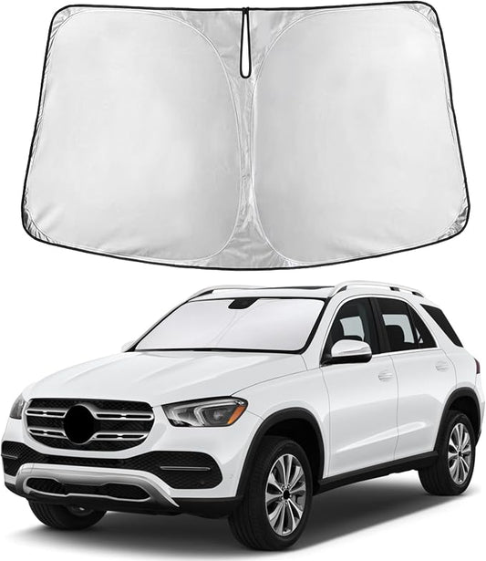 EcoNour Windshield Sunshade Compatible for Mercedes Benz GLA Class 2015-2018 2019 2020, Sun Visor for Front Windshield & Window Sun Shade Cover, UV Heat Blocker & Protector, Car Accessories by EcoNour