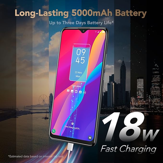 TCL 30XL |2022| Unlocked Cell Phone, 6.82 inch Vast Display, 5000mAh Battery, Android 12 Smartphone, 50MP AI Quad-Camera, 6GB RAM + 64GB ROM, US Version Mobile Phone, Night Mist (Renewed) - Image 5