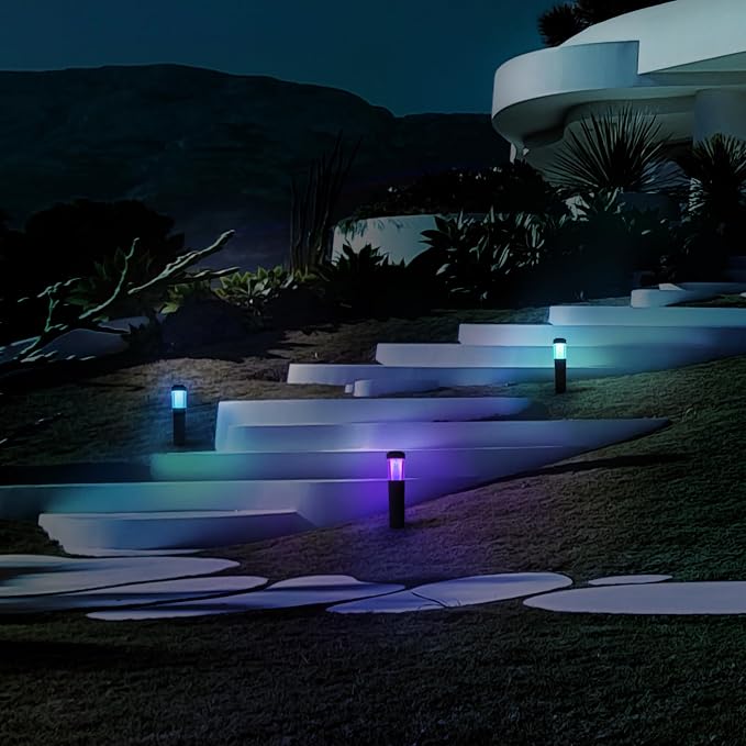 LIFX Smart Outdoor Path Lights - Wi-Fi RGBW - Matter Certified 12V- Round | Wifi 2.4GHz - Compatible with Alexa, Google, Apple Homekit, Needs 15V low-voltage transformer, for landscape pathway lighting - Image 5