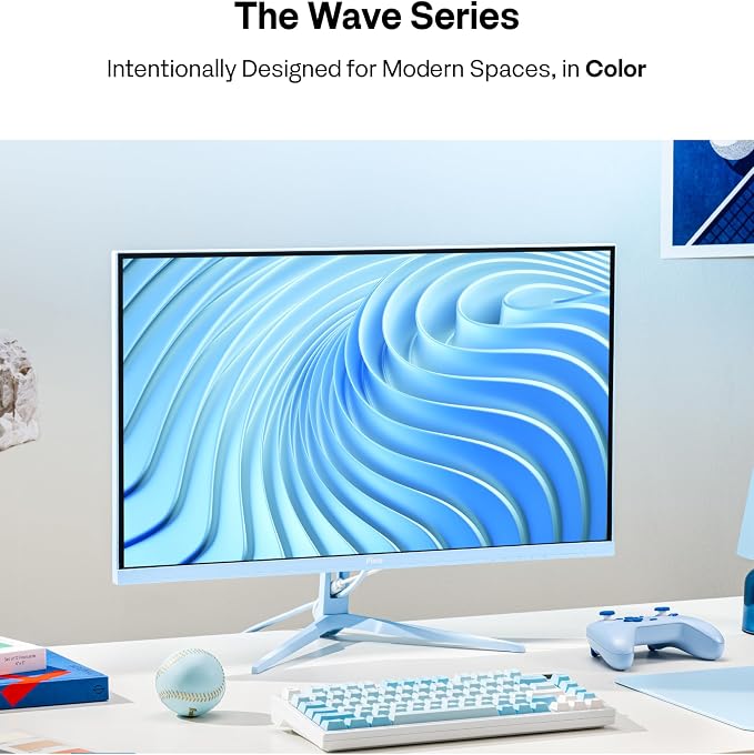 Pixio PX246 Wave Blue 24 inch 120Hz Refresh Rate FHD 1080p Resolution IPS Panel 4ms GTG Response Time Gaming Monitor with Adaptive Sync - Image 2