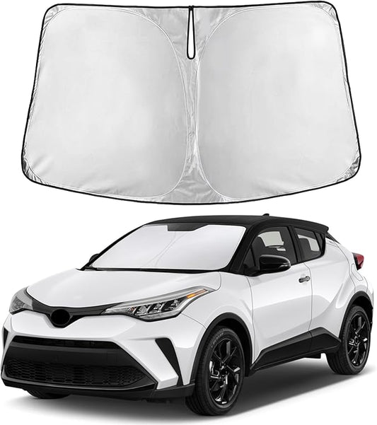 EcoNour Windshield Sunshade Compatible for Toyota CHR 2018-2021 2022 2023, Sun Visor for Front Windshield & Window Sun Shade Cover, UV Heat Blocker & Protector, Car Accessories by EcoNour