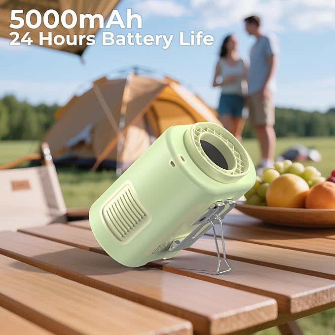 AMACOOL Mini Portable Waist Fan Clip on, Birthday Gifts for Mother Mom Her Girl, 13000RPM Rapid-Cooling Personal Neck Fans, Wearable Shirt Belt Fan for Women Men Outdoor Work Jobsite Travel Camping - Image 3