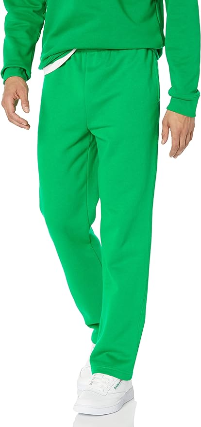 Amazon Essentials Men's Relaxed Straight Leg Fleece Open Bottom Sweatpant (Available in Big & Tall) by AmazonEssentials