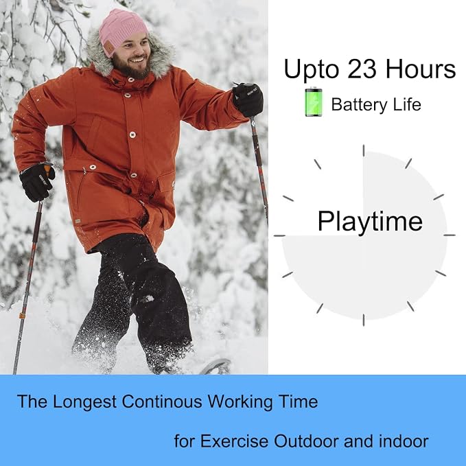 Bluetooth Beanie Hat Headphones Unique Tech Gifts Stocking Stuffer - Image 3