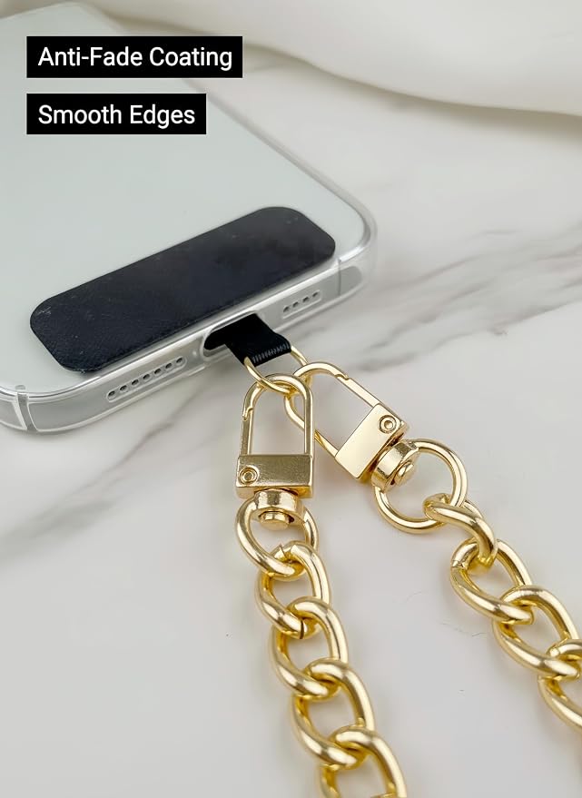 Metal Phone Wrist Lanyard Lightweight Aluminum Cellphone Strap Wristlet Classic Metal Phone Chain for Women and Men - Image 4