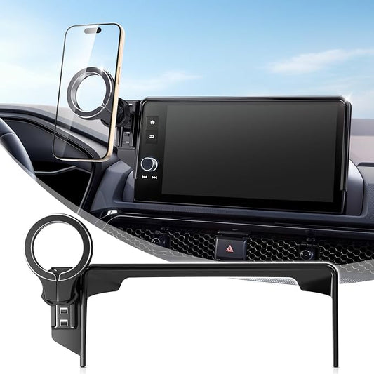 pop-tech Car Phone Holder for Honda CR-V HR-V 2023 2024 2025 2026: for MagSafe Magnetic Cell Phone Mount for HRV CRV Accessories 7/9 inch Screen - Touchscreen Cradles Strong Magnets for iPhone Samsung by pop-tech