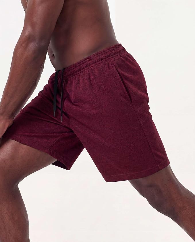 5 Pack Men's Mesh Shorts Athletic Basketball Sports Gym Workout Pockets | Cooling Moisture-Wicking, 9", Long, Quick-Dry, Breathable, Elastic Drawstring Waistband. Running, Exercise, Soccer, Training. - Image 6
