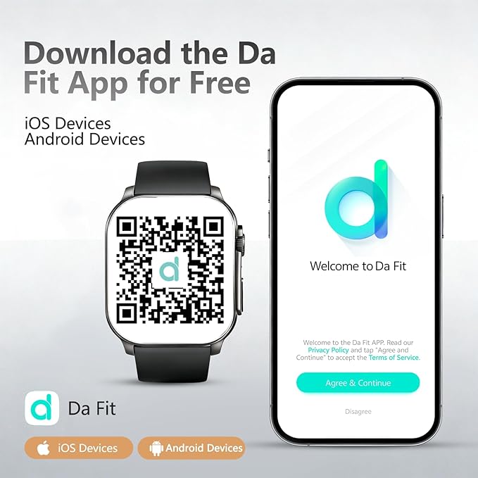 Smart Watch for Men, 2.01" AMOLED Curved HD Screen Smart Watch, Fitness Tracker with 24/7 Heart Rate/Sleep Monitor, IP68 Waterproof Running Watch, Compatible with iOS & Android for Daily Workout Black - Image 5