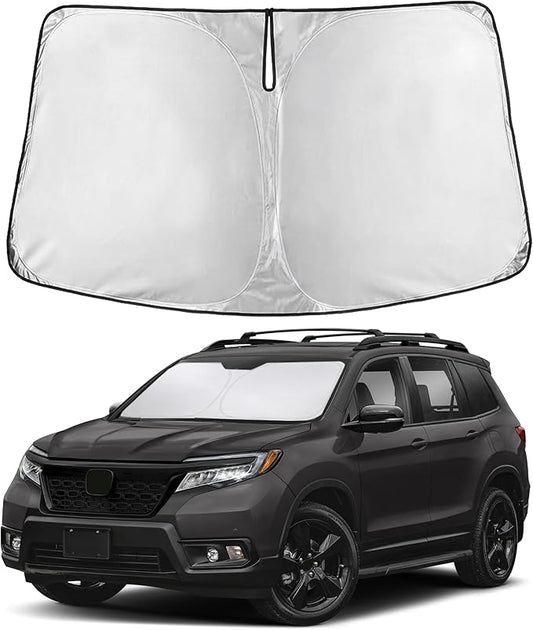 EcoNour Windshield Sunshade Compatible for Honda Passport 2019-2024 2025 2026, Sun Visor for Front Windshield & Window Sun Shade Cover, UV Heat Blocker & Protector, Car Accessories by EcoNour