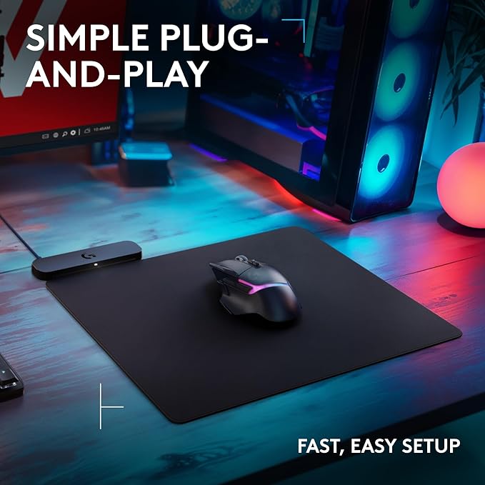 Logitech G502 X Lightspeed Wireless Gaming Mouse + Powerplay 2 Wireless Charging Mouse Pad Bundle - Black - Image 6
