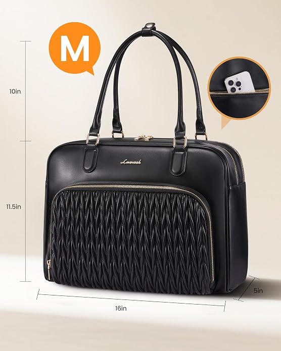 LOVEVOOK Tote Bag for Women,Light Puffer Tote Bag with Multi-pockets,Stylish Carry on Laptop Bags for Daily,Travel,Work,Gym - Image 7