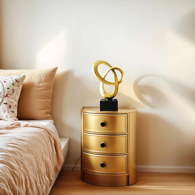 Dosker Abstract Sculpture Knot Decor Mobius Stripe Statue (Gold) | Modern Sculpture for Home Decor,Coffee Table Decor for Living Room,Office - Image 6