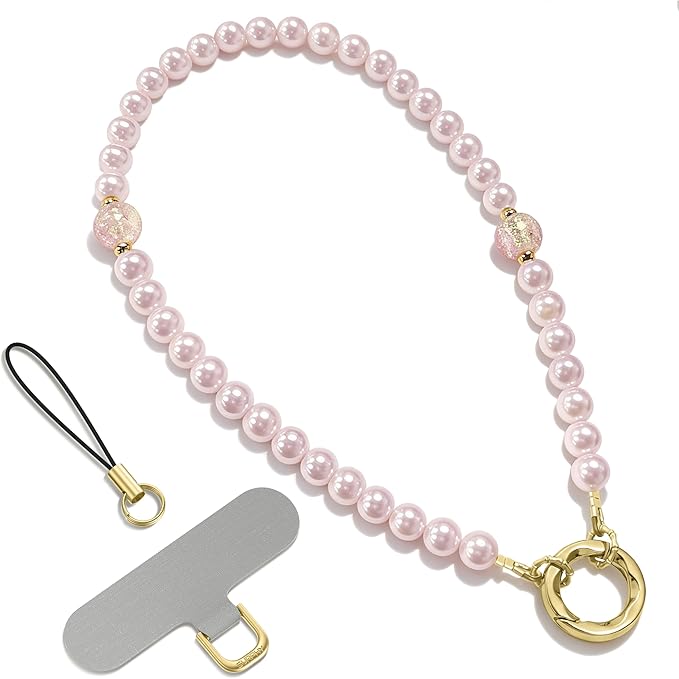 SURPHY Phone Charm, Handmade Beaded Phone Wrist Strap with Tether Tab | Phone Charm Strap, Phone Chain with Premium Metal Buckle, Wrist Strap Fits Cellphone Cases, Wallets, Bags, Keys by SURPHY