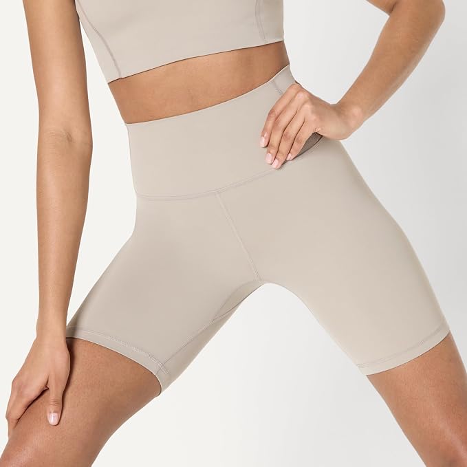 Amazon Essentials Women's Active FormFlex Buttery Soft High Waist Biker Shorts - Image 4
