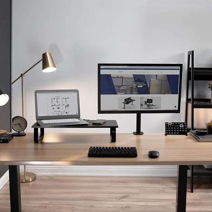 VIVO Monitor and Laptop Stand, 24 inch Desktop Riser, Black, STAND-V000D - Image 8