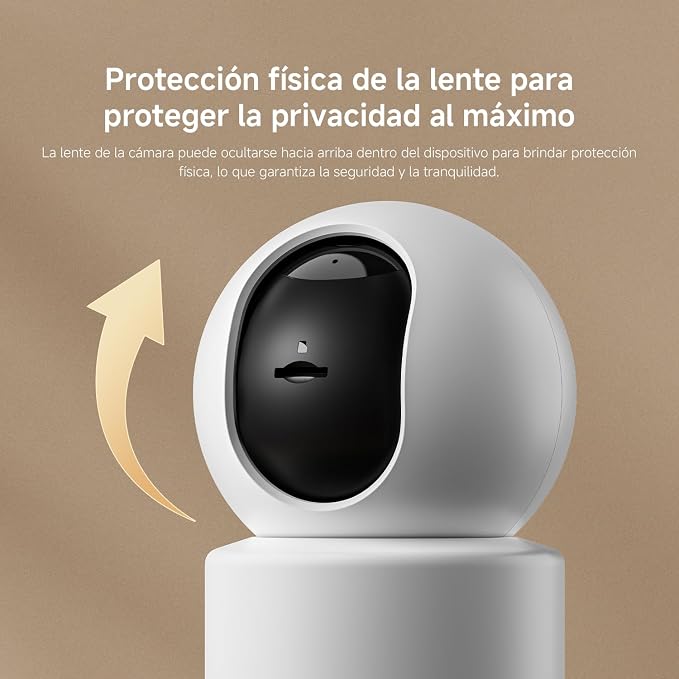 XIAOMI Smart Camera C201, 1080p Indoor Security Camera with Physical Lens Shielding, 360° Panoramic View, AI Human & Pet Detection, Full-Color Night Vision, Wi-Fi 6, Works with Google Assistant, 1pack - Image 8