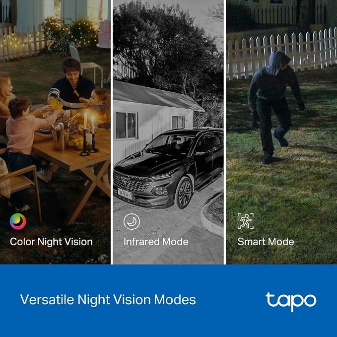 Tapo 2K Indoor/Outdoor Wired Security Camera - Works as a Baby Monitor & Pet Camera, Person/Motion/Baby Cry Detection, 2-Way Audio, Siren, Subscription-Free SD Storage or Optional Cloud, C113 (2-Pack) - Image 8