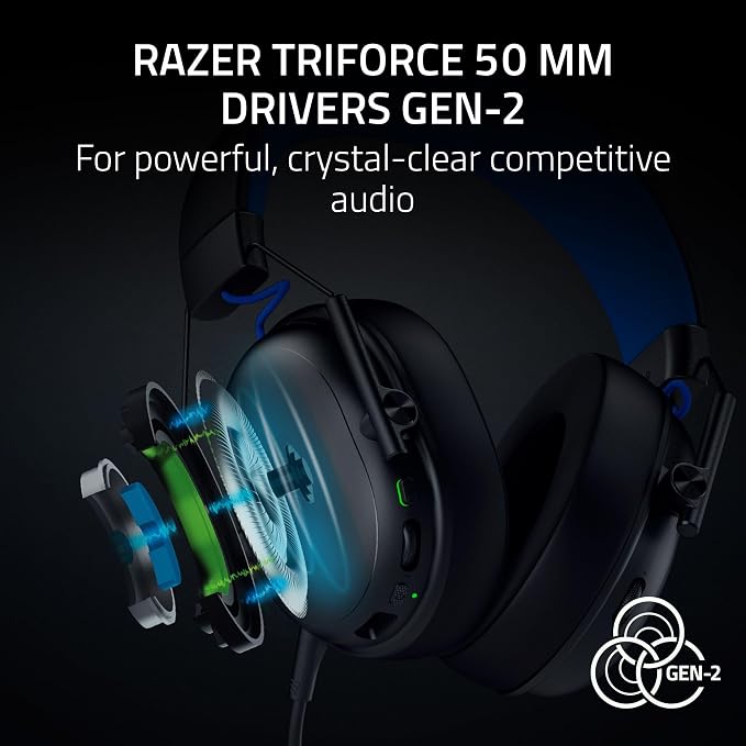 Razer BlackShark V3 X HyperSpeed Wireless PS5 Gaming Headset, Black | 50mm Drivers, Cardioid Mic, 2.4 GHz, Bluetooth, Works with PC, Mac, Nintendo Switch, Smartphone, 70 Hr Battery - Image 3