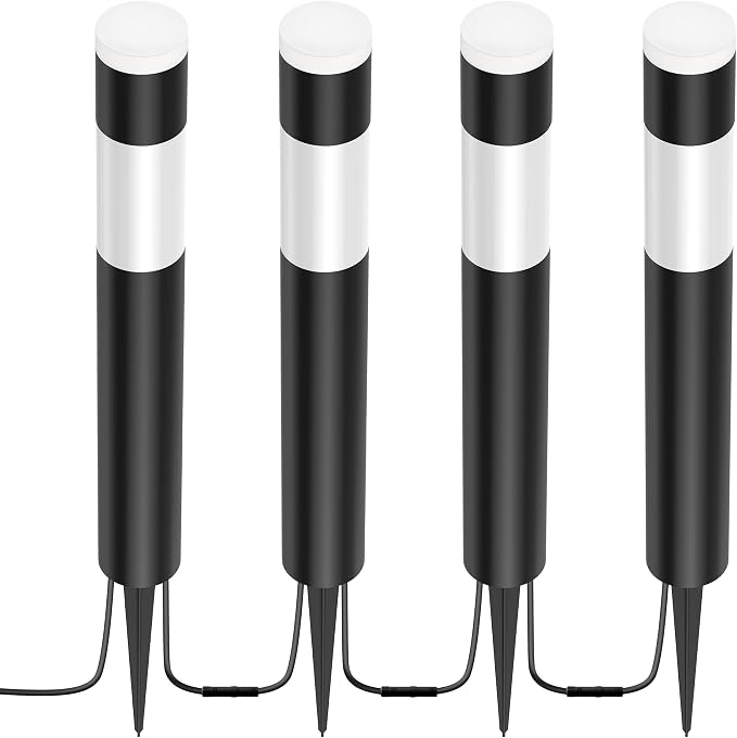 Feit 3026437 Black Plug in & Remote 6W LED Pathway Light - 4 per Pack - Image 2