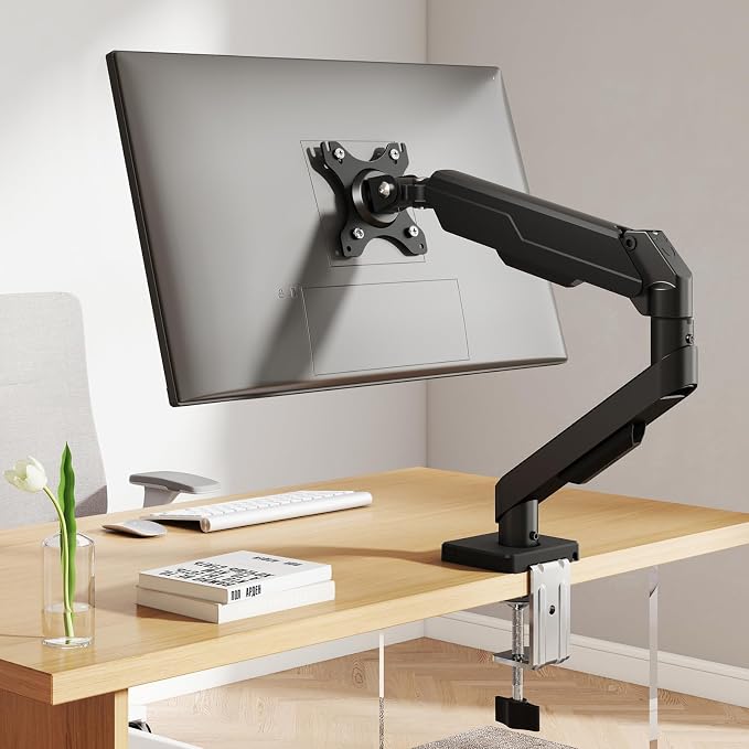 5Rcom Single Monitor Arm for 13-35 Inch Computer Screens | Fully Adjustable Heavy Duty Mount, Holds 22lbs, Fast Install, Cable Management, Black - Image 9