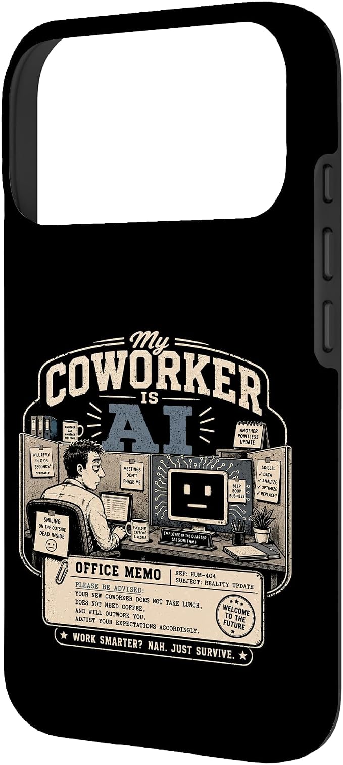 My Coworker is AI Office Humor Funny Workplace Replacement Case for iPhone 17 Pro - Image 2
