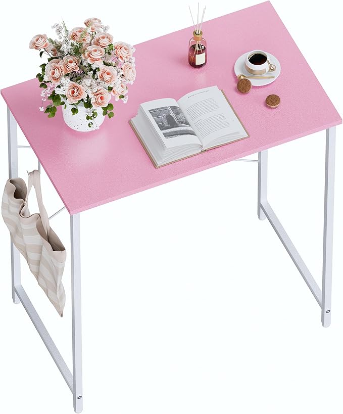 Pamray 23 Inch Computer Desk for Small Spaces, Home Office Work Desk with Headphone Hook, Small Office Desk Study Writing Table by PAMRAY