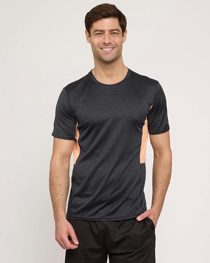 5 Pack Men's Dry Fit Short Sleeve T-Shirt Gym Workout Athletic Running Tee | Cooling, Moisture-Wicking, Crew Neck, Quick-Dry, Breathable, Active, Exercise, Fitness, Basketball, Cycling, Hiking, Tennis - Image 2