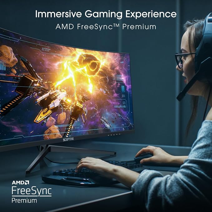 Sceptre Prime Curved 30-inch Gaming Monitor 200+Hz FreeSync Build-in Speakers 2560 x 1080p HDMI DP Machine Black 2026 (C305B-200UN Series) - Image 6