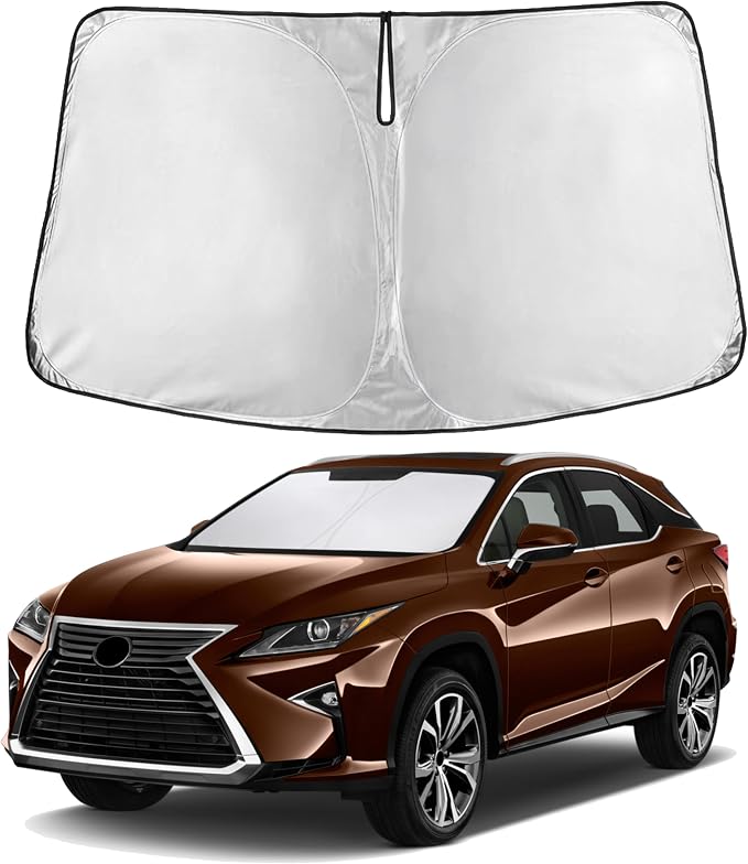 EcoNour Windshield Sunshade Compatible for Lexus RX 350 450h 2016-2020 2021 2022, Sun Visor for Front Windshield & Window Sun Shade Cover, UV Heat Blocker & Protector, Car Accessories by EcoNour