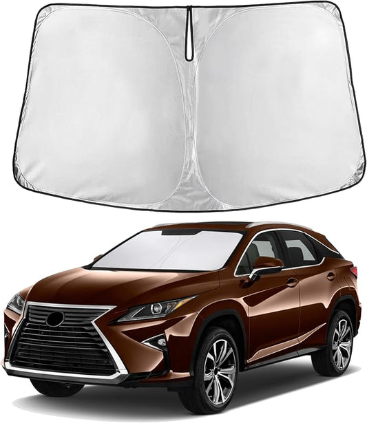 EcoNour Windshield Sunshade Compatible for Lexus RX 350 450h 2016-2020 2021 2022, Sun Visor for Front Windshield & Window Sun Shade Cover, UV Heat Blocker & Protector, Car Accessories by EcoNour
