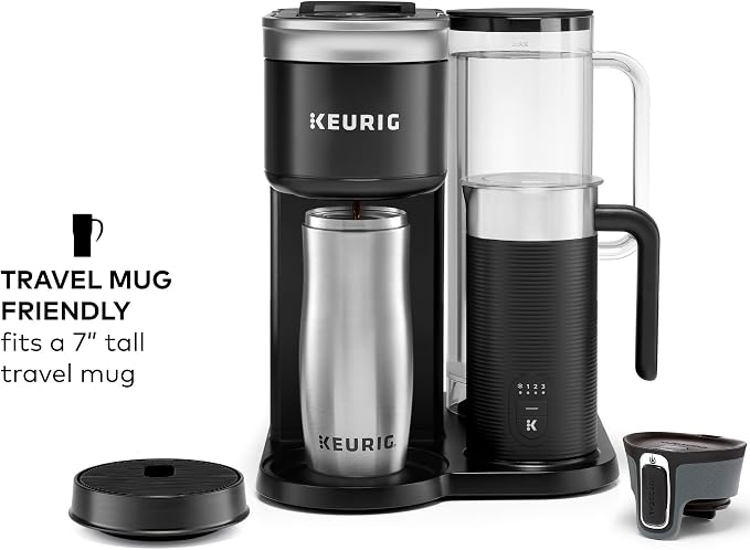 Keurig K-Café SMART Single Serve Coffee Maker with WiFi Compatibility, Latte and Cappuccino Machine with Built-In Frother, 6 Brew Sizes, Black | WIFI Brewid Smart Brewing, Built-in Milk Frother for Lattes and Cappuccinos, 6 Brew Sizes, K-Cup Pod Compat... - Image 13